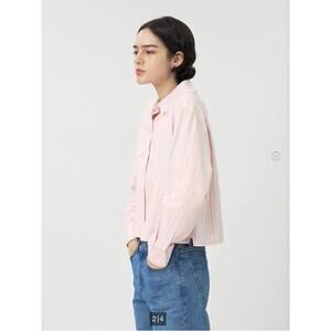 UNIQLO and JW ANDERSON Oxford Boxy Shirt in Pink Women's M Contemporary